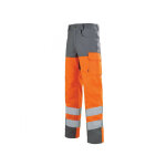 Adolphe lafont pantalon de s�curit� haute visibilit� orange fluo et gris
