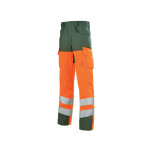 Adolphe lafont pantalon s�curit� haute visibilit� orange hivi et vert