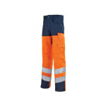 Adolphe lafont pantalon scurit pour homme orange hivi / bleu