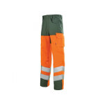 Adolphe lafont pantalon de scurit homme orange hivi et vert