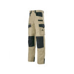 Adolphe lafont pantalon de travail beige et noir work attitude a. lafont