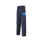 Adolphe lafont pantalon de travail bleu marine et bleu azur muffler