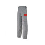 Adolphe lafont pantalon de travail gris acier et rouge empire muffler