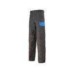 Adolphe lafont pantalon de travail gris charbon et bleu azur muffler