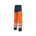 Adolphe lafont pantalon de travail haute visibilit� orange hivi et bleu marine pupil