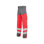Adolphe lafont pantalon de travail rouge hivi / gris acier