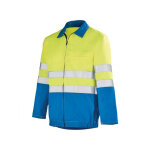 Adolphe lafont veste de travail haute visibilit� jaune fluo et bleu bugatto a. lafont