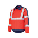 Adolphe lafont veste de travail hivi rouge fluo et bleu marine ocean