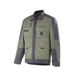 Adolphe lafont veste de travail homme pas cher kaki et gris shear