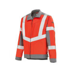 Adolphe lafont veste de travail homme rouge hivi et gris acier