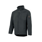 Adolphe lafont veste de travail stretch et multipoches softshell noir, interieur polaire