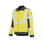 Adolphe lafont veste de travail work vison jaune fluo hivi et gris