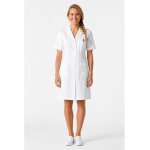 Blouse m�dicale blanche femme manches courtes isacco