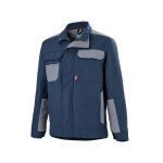 Blouson de travail bleu marine et gris adolphe lafont