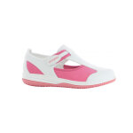 Chaussure mdicale blanche et rose src antistatique en lycra safety jogger