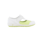Chaussure médicale blanche et verte src antistatique en lycra safety joggercamille Chaussure médicale blanche et verte src antistatique en lycra safety joggercamille