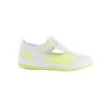 Chaussure médicale candy blanche et vert src antistatique en lycra safety jogger Chaussure médicale candy blanche et vert src antistatique en lycra safety jogger