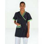 Clemix lafont tunique aide - soignante grise / verte lilee