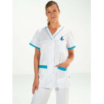 Clemix lafont tunique femme blanche / turquoise alexandra