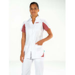 Clemix lafont tunique m�dicale femme blanche / cassis sandrine