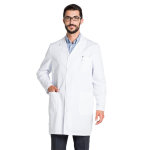 Dyneke blouse blanche de pharmacie manches longues homme