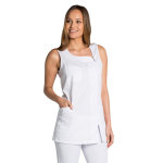 Dyneke blouse blanche sans manche luxe style