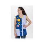 Dyneke blouse d'enseignante sans manches imprim� astros 60% coton 40% polyester