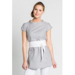 Dyneke blouse esth�ticienne grise stretch, oriental look