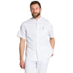 Dyneke blouse mdicale blanche manches courtes col officier unisexe