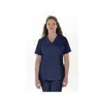 Dyneke blouse m�dicale pour femme �lastique bleu marine 92% polyester 8% �lasthanne