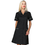 Isacco blouse m�dicale pour femme � manches courtes firenze noire polyester / coton