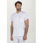 Dyneke blouse mdicale pour homme raglan  manches courtes blanche