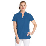 Dyneke blouse m�dicale manches courtes bleu en microfibre