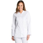 Dyneke blouse m�dicale � manches longues blanche microfibre