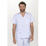 Dyneke blouse m�dicale en microfibre blanche pour homme