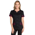 Dyneke blouse m�dicale noire et rose barcelonnette