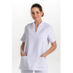 Dyneke blouse m�dicale unisexe microfibre blanche 100% polyester