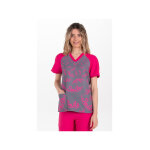 Dyneke blouse m�dicale unisexe smile fuchsia 100% polyester