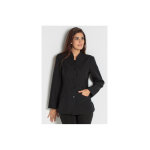 Dyneke blouse noire estheticienne � manches longues