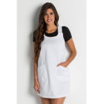 Dyneke blouse de travail sans manche blanc femme