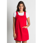 Dyneke blouse de travail sans manche rouge femme