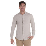 Dyneke chemise homme beige  col mao