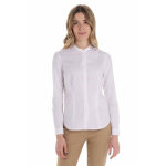 Dyneke chemise manches longues col mao femme blanc