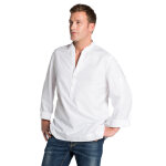 Dyneke chemisier serveur manches longues blanc