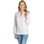 Dyneke chemisier serveuse manches longues blanc