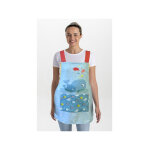 Dyneke �tole d'enseignante motif baleine bleue 60% coton 40% polyester