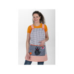 Dyneke �tole d'enseignante motif chat noir gris 60% coton 40% polyester