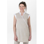 Dyneke �tole kimono femme beige contrast�e 70% coton 30% polyester