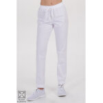 Dyneke pantalon �lastique � la cheville style jogging unisexe blanc