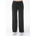 Dyneke pantalon femme large maille noir 100% polyester